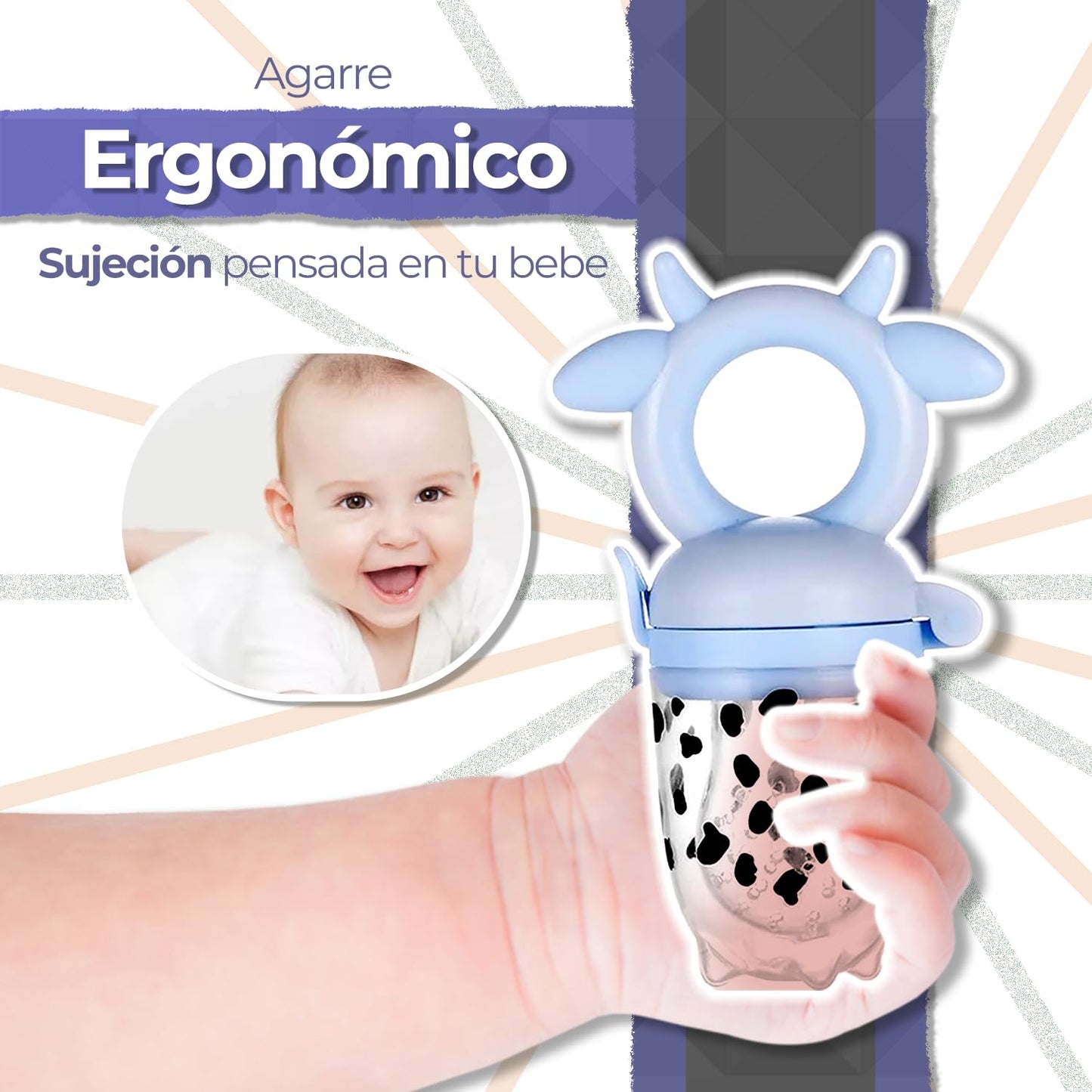 Chupón Alimentador Santolee - Diseño Vaquita