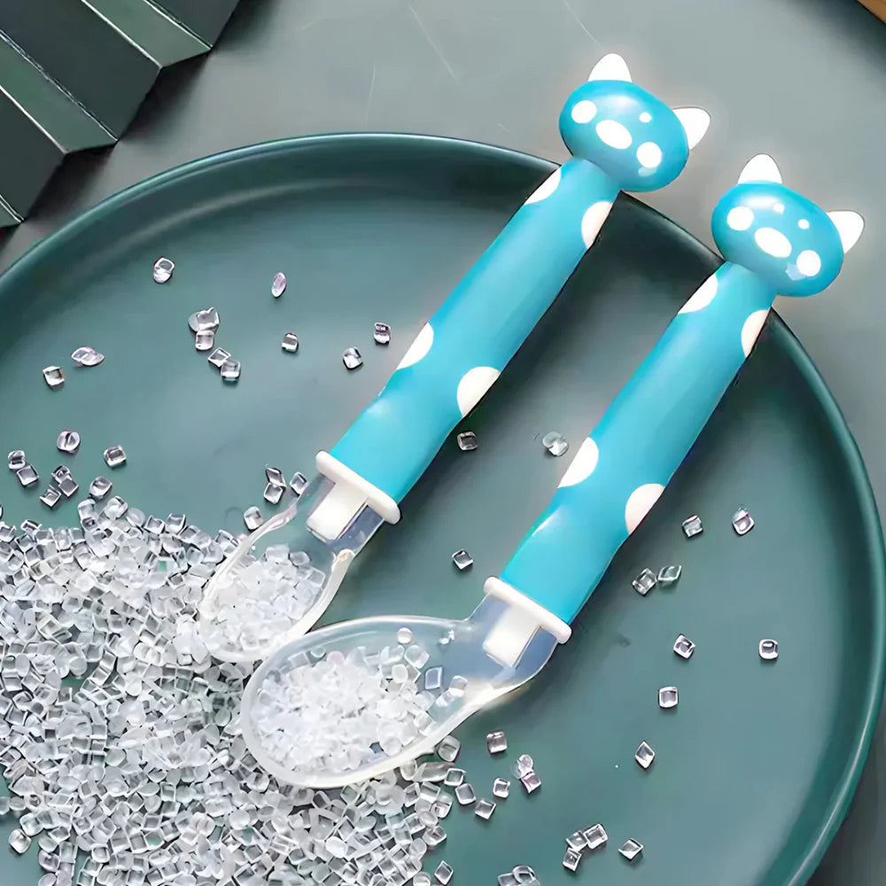 Set de Cubiertos de Silicona con Tapa Protectora